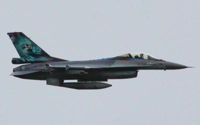 F-16’s zwaaien ‘Vliegbasis Twenthe’ uit