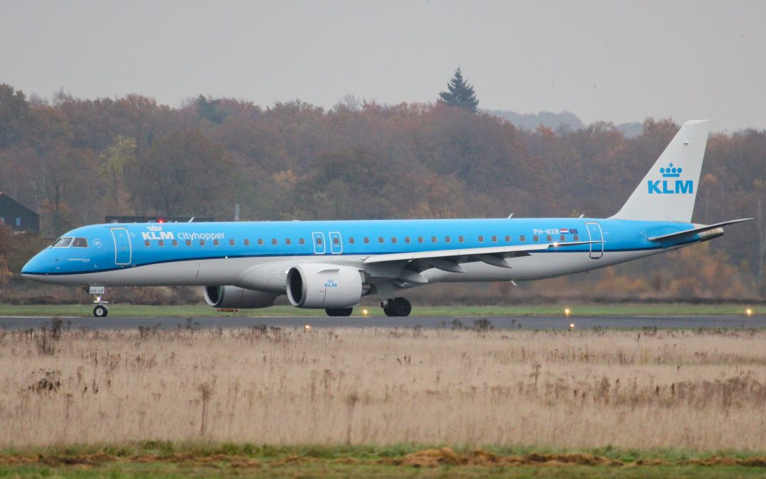 KLM parkeert vierde Embraer op Twente Airport