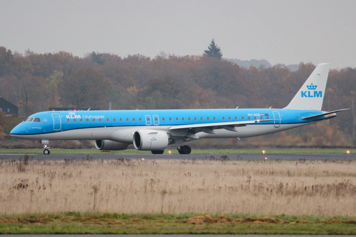 KLM parkeert vierde Embraer op Twente Airport